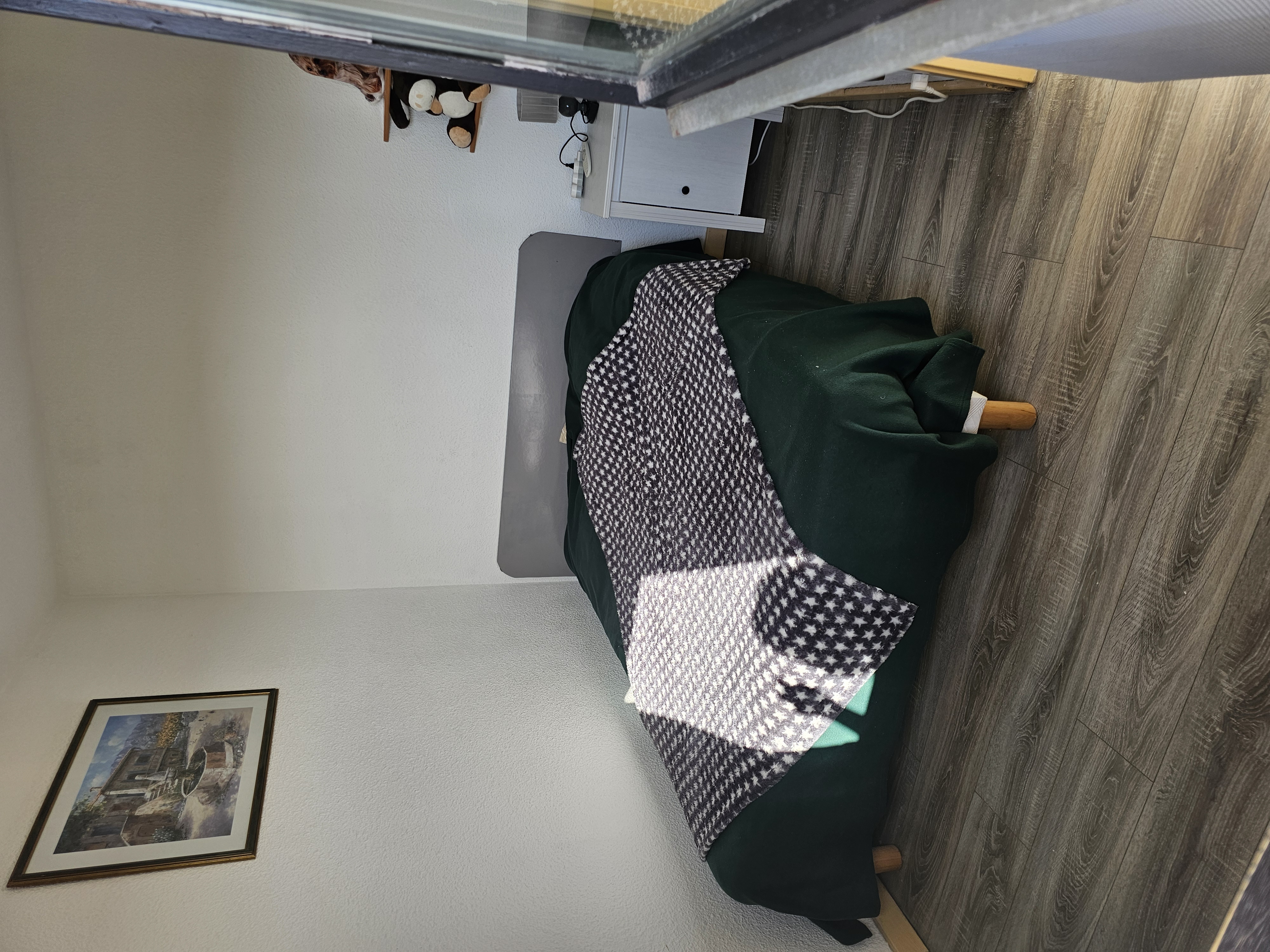 Chambre parentale avec tv couleur et placart 